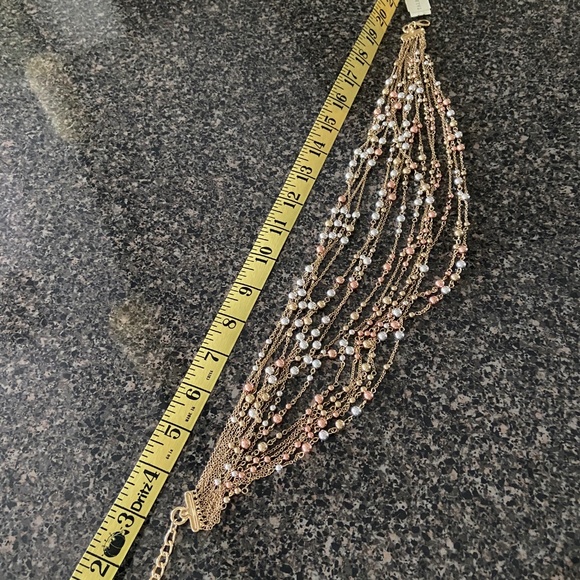 NWT Talbots Necklace, Rose Gold/Gold/Silver Balls - Picture 6 of 6